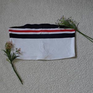 Garage Navy & Red Tube Top